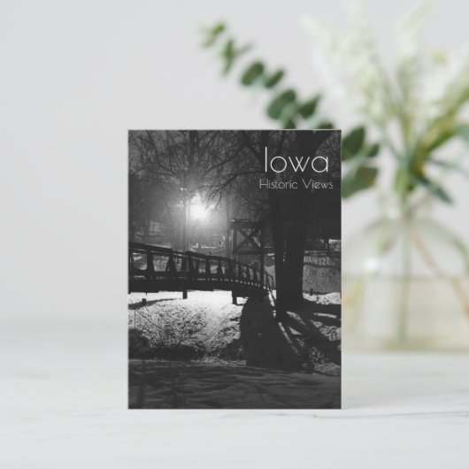 エイムズアイオワの揺れる橋 ポストカード (スタンド正面)