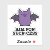 エイム吸プおもしろい前向きこうもり シール (シート)