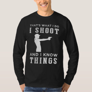 エイム&アキュメン – 笑わされる射撃、 発砲愛好家ティー! Tシャツ