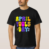 エイリおもしろいルフールの日のいたずら子供へと大人 Tシャツ (正面)