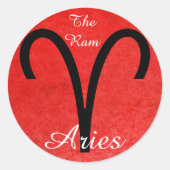 エイリアズザラム〔占星術の〕十二宮図占星術星占いステッカー ラウンドシール (正面)