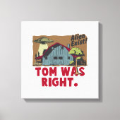 エイリアンあり キャンバスプリント (正面)