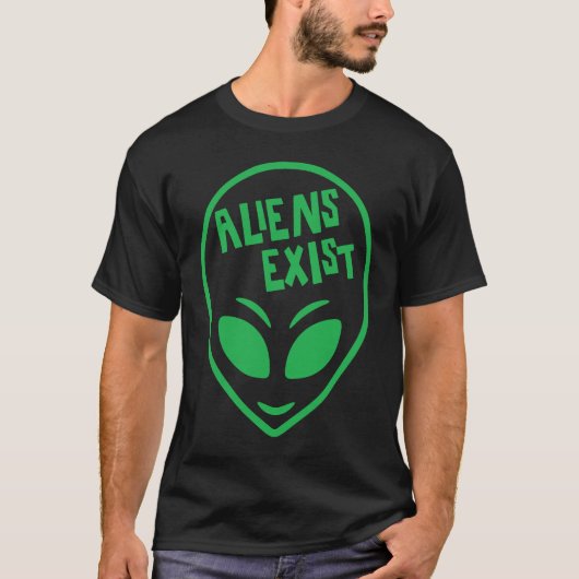 エイリアンあり Tシャツ (正面)