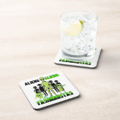 エイリアンおしゃれ。ハードプラスチックコースター コースター (右側)