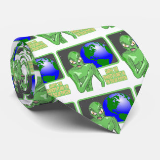 エイリアンおもしろいアースレビュー ネクタイ