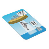 エイリアンおもしろいズシャークをマナティー時計として廃止 マグネット (右側)