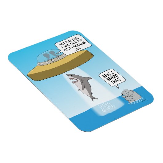 エイリアンおもしろいズシャークをマナティー時計として廃止 マグネット (右側)