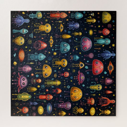 エイリアンおもしろいパズル ジグソーパズル (横)