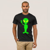 エイリアンおもしろいピースTシャツ Tシャツ (正面フル)