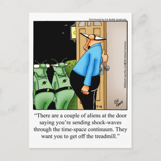 エイリアンおもしろいユーモア「斑点」ポストカード ポストカード (正面)