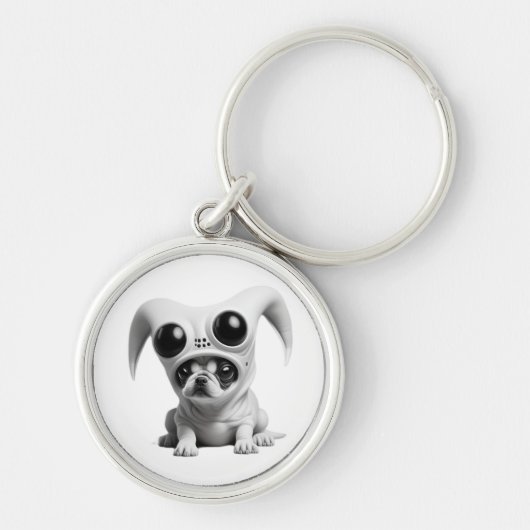 エイリアンおもしろい犬 キーホルダー (正面)