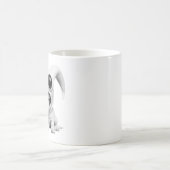 エイリアンおもしろい犬 コーヒーマグカップ (中央)