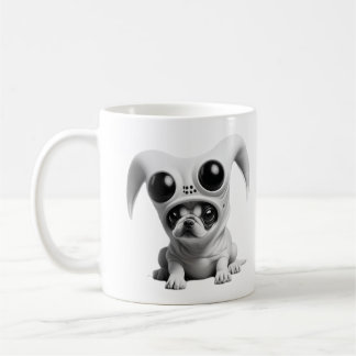 エイリアンおもしろい犬 コーヒーマグカップ