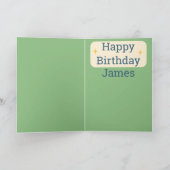 エイリアンおもしろい誕生日「ケーキに連れて行け」 カード (内部)