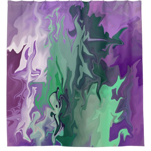 エイリアンおもしろい...... シャワーカーテン (正面)