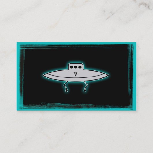 エイリアンおもしろいTシャツのカスタマイズ可能な名刺 名刺 (裏面)