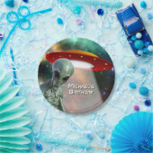 エイリアンおよびUFOは個人化なります ペーパープレート (パーティー)