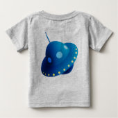 エイリアンおよびUFO ベビーTシャツ (裏面)
