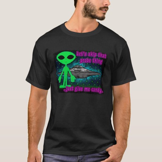 エイリアンおよびUFOs Tシャツ (正面)