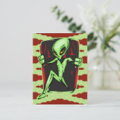 エイリアンがあなたの家に侵入 ポストカード (スタンド正面)