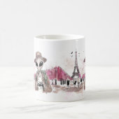 エイリアンがパリ観光 コーヒーマグカップ (中央)
