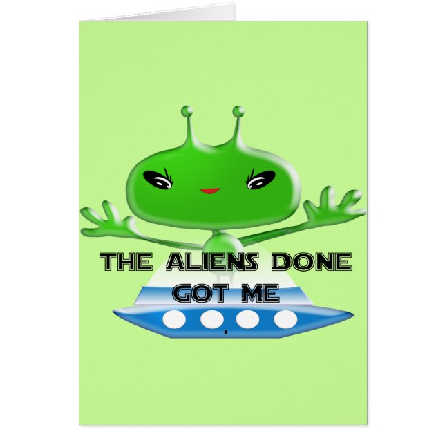 エイリアンが可愛得いおもしろいトレンディー (正面)