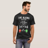 エイリアンが来て行かねばならない Tシャツ (正面フル)