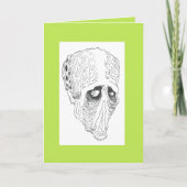 エイリアンが申し訳ない彼は私にあなたの恋しく思誕生日カードを作った カード (正面)