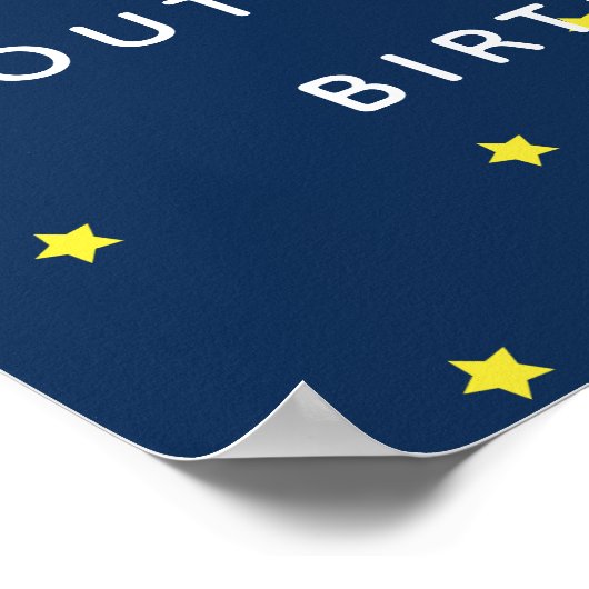 エイリアンこの世界の誕生日ウェルカムサインから ポスター (角)