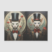 エイリアンつながり – 猫とトップハット 薄葉紙 (正面)