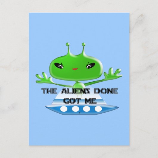 エイリアンで得済んだ ポストカード (正面)