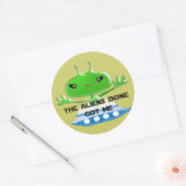 エイリアンで得済んだ ラウンドシール (封筒)