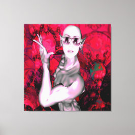 エイリアンとの接触 キャンバスプリント