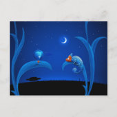 エイリアンとカメレオン ポストカード (正面)