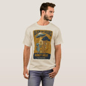 エイリアンとクマ – Honey Heist Tシャツ (正面フル)