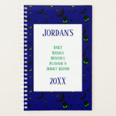 エイリアンとスペースシップ日計予算 プランナー手帳 (正面)