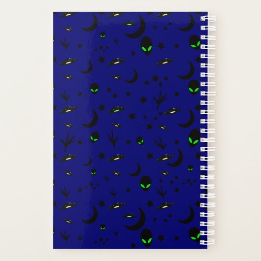 エイリアンとスペースシップ日計予算 プランナー手帳 (裏面)