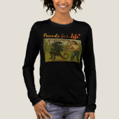 エイリアンとリプリーは一生の友達 トライブレンドTシャツ (正面)