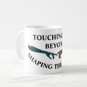 エイリアンと人間 コーヒーマグカップ (正面左)