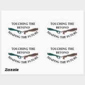 エイリアンと人間 楕円形シール (シート)