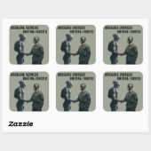 エイリアンと兵士のステッカーセット スクエアシール (シート)