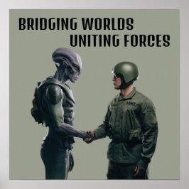 エイリアンと兵士 ポスター