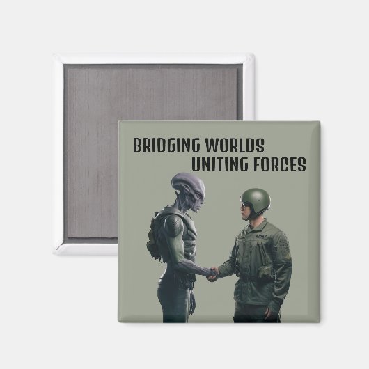 エイリアンと兵士 マグネット (正面/裏面)