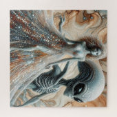 エイリアンと女性 ジグソーパズル (横)