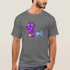 エイリアンと子猫 Tシャツ