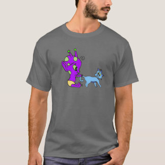 エイリアンと子猫 Tシャツ