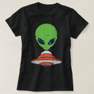 エイリアンと宇宙船 Tシャツ