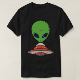 エイリアンと宇宙船 Tシャツ