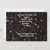 エイリアンと宇宙飛行士の宇宙誕生日招待状 招待状 (裏面)