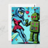 エイリアンと恋のロボット ポストカード (正面/裏面)